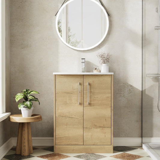 Hudson Reed Juno 600mm Floor Standing Vanity Unit with Basin