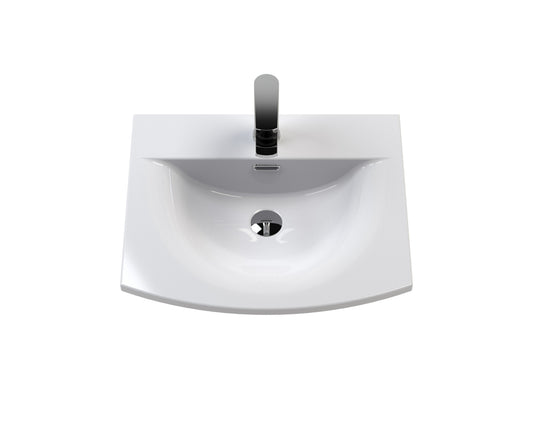 Hudson Reed Juno 500mm Wall Hung 2 Door Vanity Basin Unit Including Basin