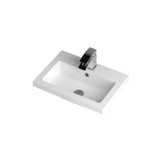 Hudson Reed Fusion 500mm Floor Standing 2 Door Vanity Unit With Polymarble Basin