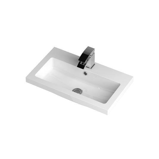 Hudson Reed Fusion 600mm Floor Standing 2 Door Vanity Unit & Polymarble Basin With Handles