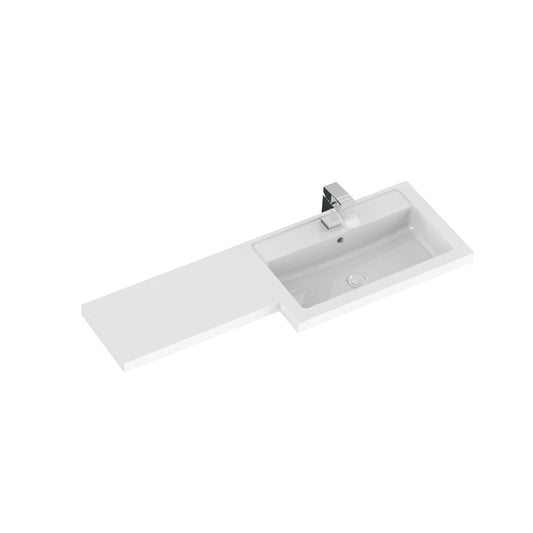Hudson Reed Fusion 1000mm Floor Standing 2 Door Vanity Basin & Toilet Right Hand Combination Ready Built