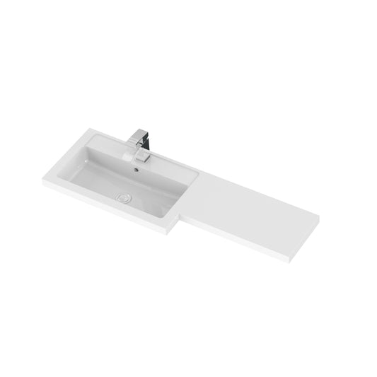 Hudson Reed Fusion 1005mm Left Hand Floor Standing 2 Door Vanity Basin & Toilet Combination With Handles