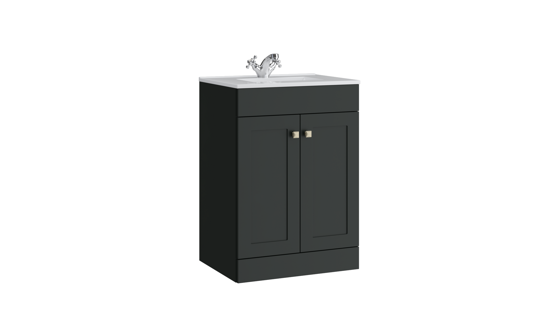 Sanctuary 600mm 2 Door Floor Standing Unit Matt Anthracite