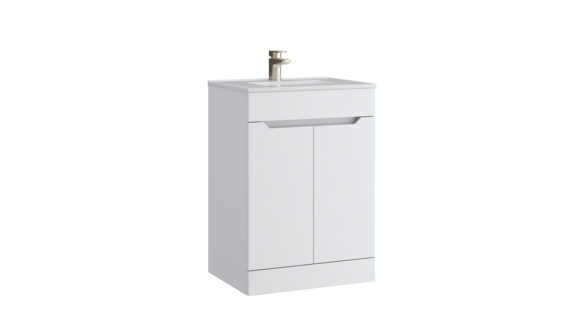 Urban 600mm 2 Door Floor Standing Unit Matt White