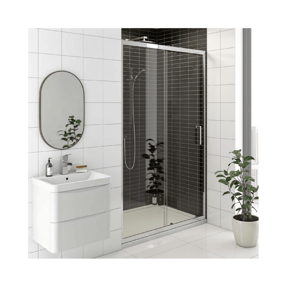 KV8 Sliding Shower Door 1700mm