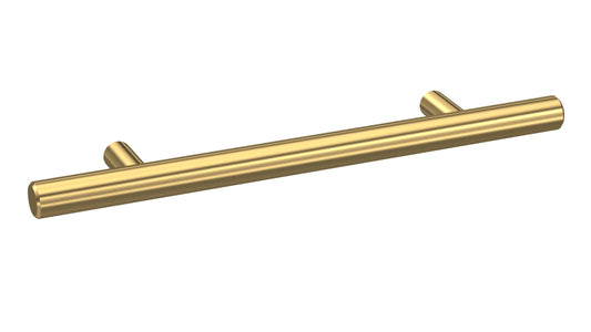 Infinity Round Handle Brushed Brass