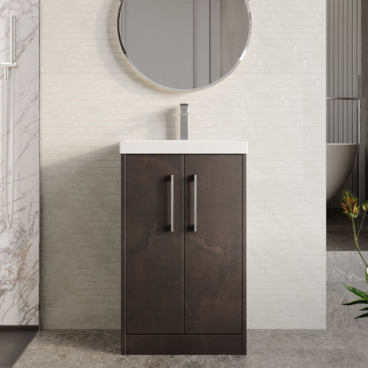 Hudson Reed Juno 500mm Floor Standing 2 Door Vanity Basin Unit