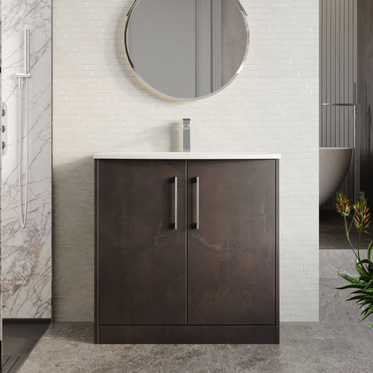 Hudson Reed Juno 800mm Floor Standing Vanity Unit With Basin