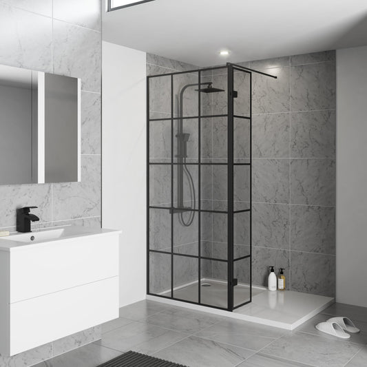 KV8 Krittal 700mm x 2000mm Wetroom Screen