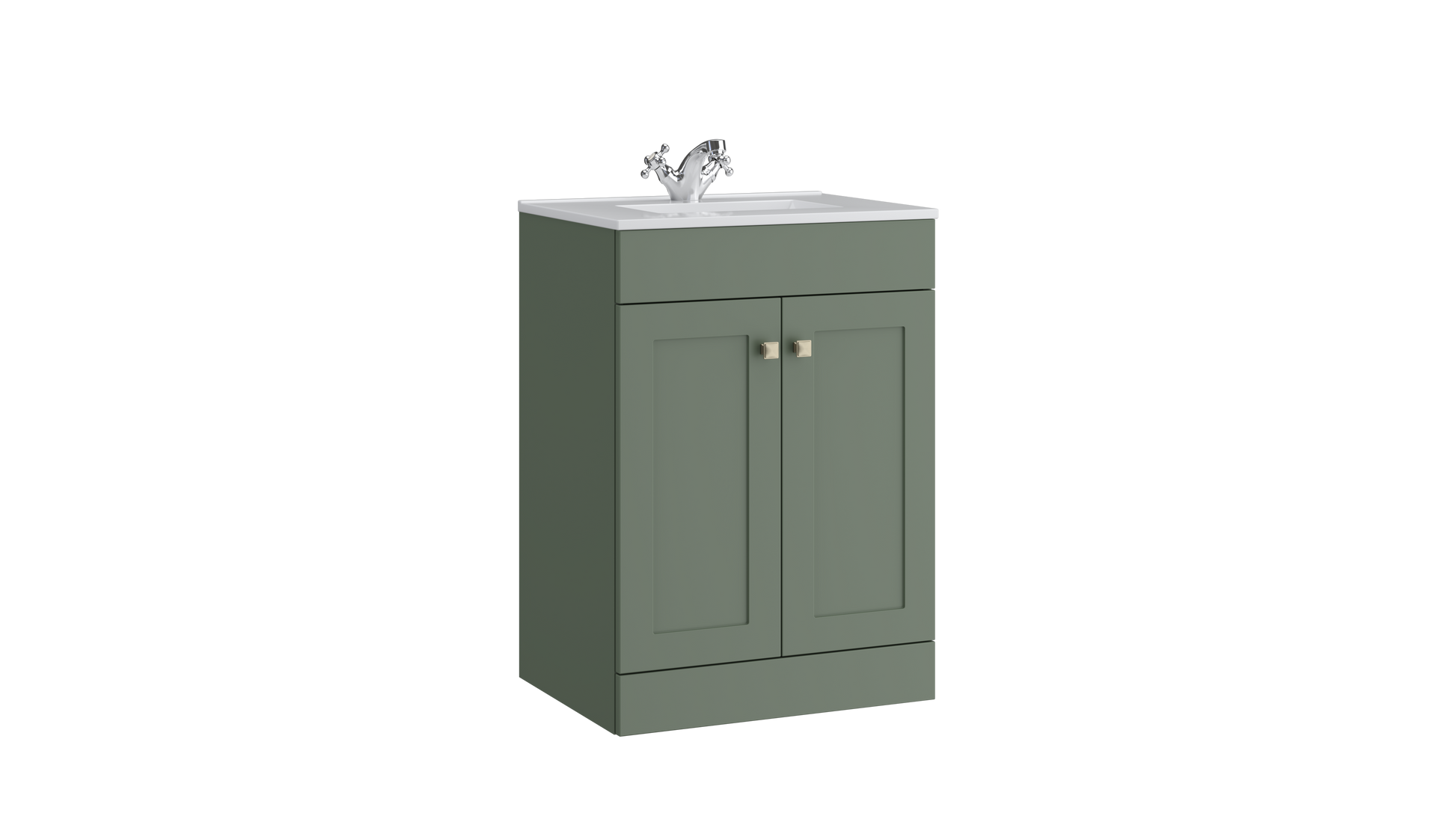 Sanctuary 600mm 2 Door Floor Standing Unit Corymbia Green
