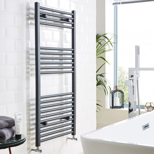 22mm Straight Towel Rail 600mm x 1200mm Textured Grey