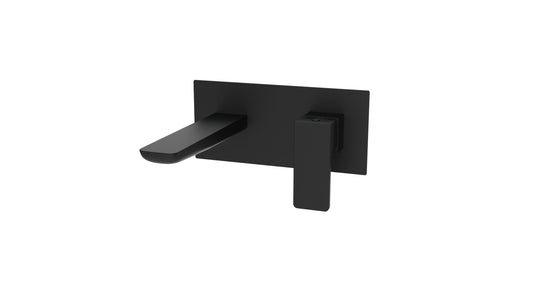 Kolt Wall Mounted Basin Mixer Matt Black
