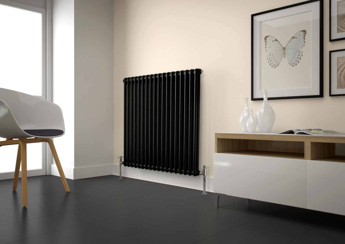2 col 600 x 650mm Laser Klassic - Black