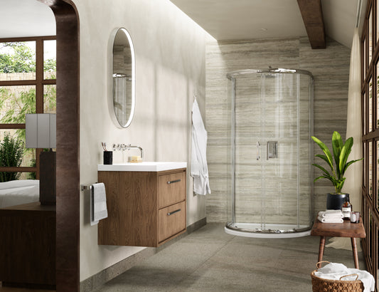 Hudson Reed Pacific 1050mm D-Shape Shower Enclosure