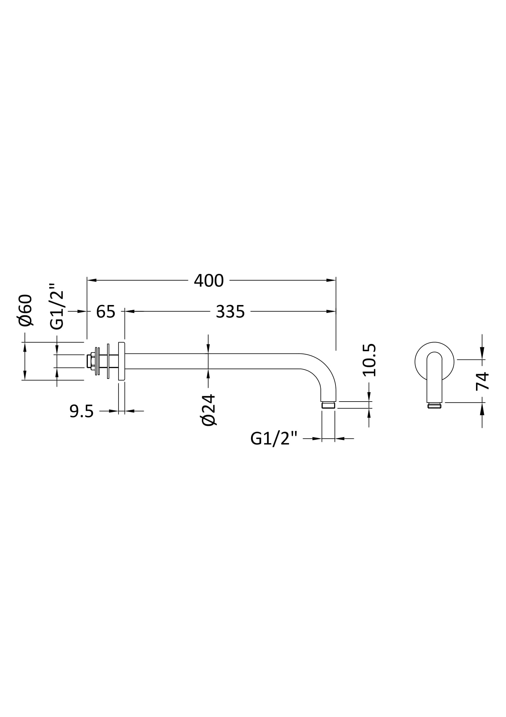 Shower Arms Wall-Mounted Arm