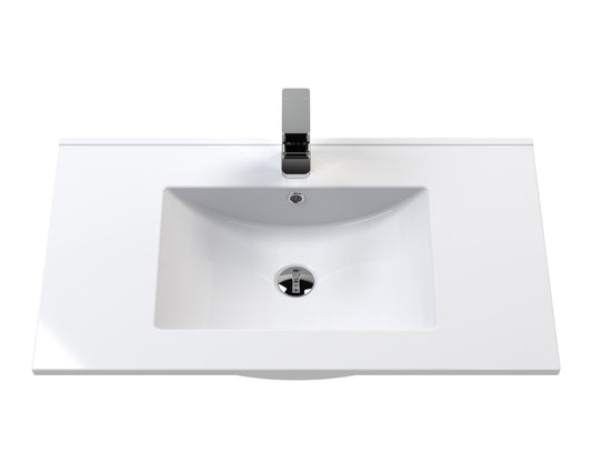 Lille 800mm Floor Standing 2-Drawer Vanity with Basin - 1 Tap Hole