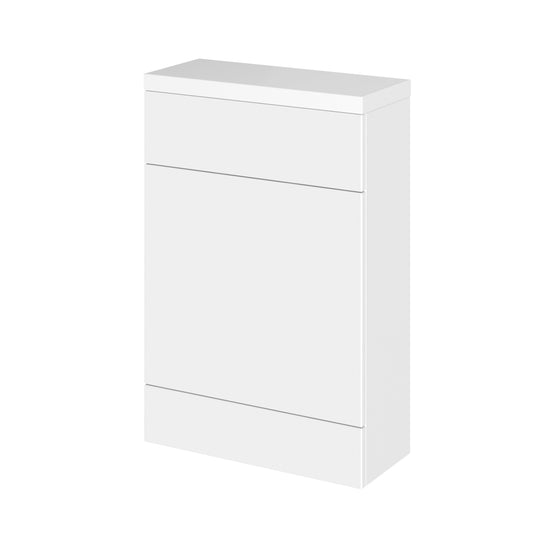 Hudson Reed Fusion Compact 600mm Gloss White Floor Standing Toilet Unit With Polymarble Top