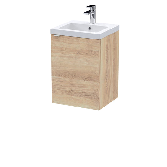 Hudson Reed Fusion 400mm Wall Hung Unit & Basin with Soft Close Door