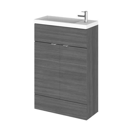 Hudson Reed Fusion 600mm Floor Standing 2 Door Vanity Unit With Basin