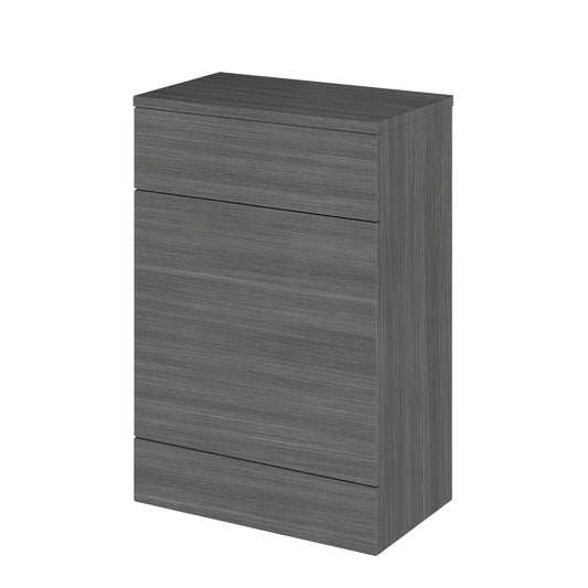 Hudson Reed Fusion 600mm Anthracite Woodgrain Floor Standing Toilet Unit With Coordinating Top