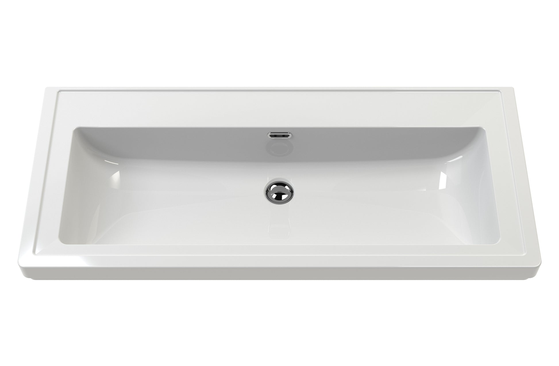 Bexley Floor Standing 1 Drawer Vanity & 0 Tap Hole Contemporary Fireclay Basin, 600mm - Indigo Blue
