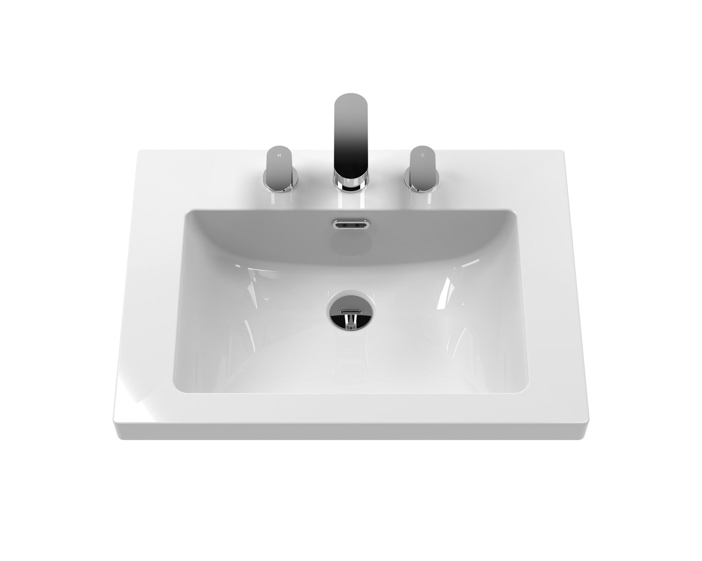 Hudson Reed Old London 813mm Twilight Blue Floor Standing Vanity Unit Including Fireclay Basin 3 Taphole