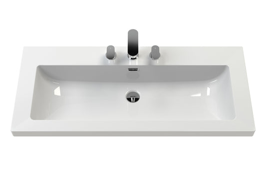Lille 800mm Floor Standing 2-Drawer Vanity with Basin - 3 Tap Hole