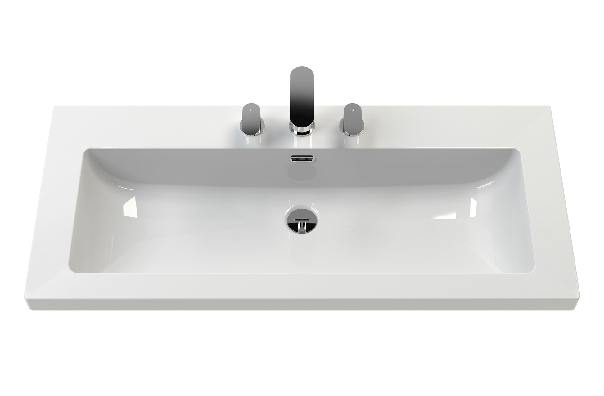 Old London 1000mm 2-Door Unit & Contemporary Fireclay Basin 3TH