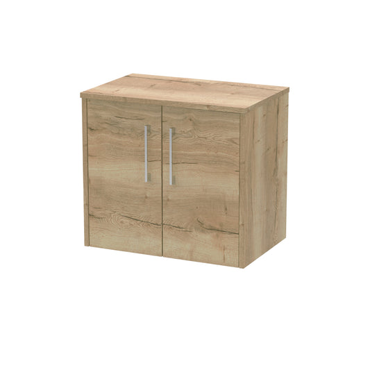Hudson Reed Juno 600mm Wall Hung 2-Door Vanity Unit With Worktop