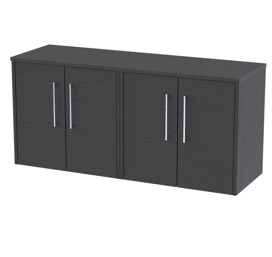Hudson Reed Juno 1200mm Graphite Grey Wall Hung Vanity Unit With Worktop