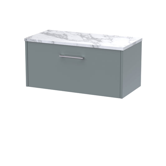 Hudson Reed Juno 800mm Wall Hung Vanity Unit With Laminate Worktop