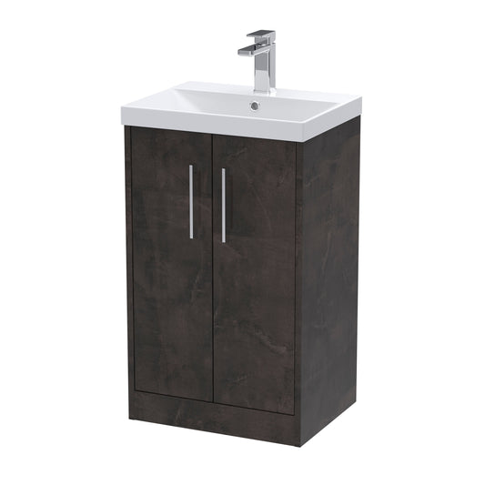 Hudson Reed Juno 500mm Floor Standing 2 Door Vanity Basin Unit