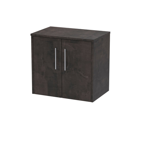 Hudson Reed Juno 600mm Metallic Slate Wall Hung Vanity Unit With Worktop