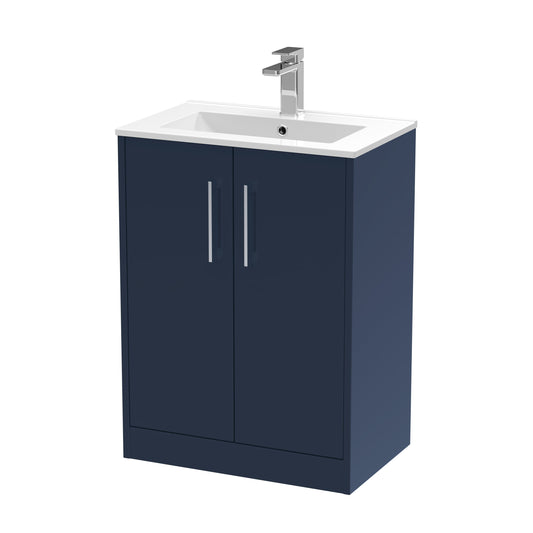 Hudson Reed Juno 600mm Floor Standing 2-Door Vanity & Basin