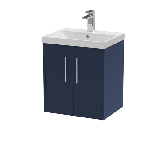 Hudson Reed Juno 510mm Wall Hung 2-Door Vanity & Basin With Soft Close Drawers