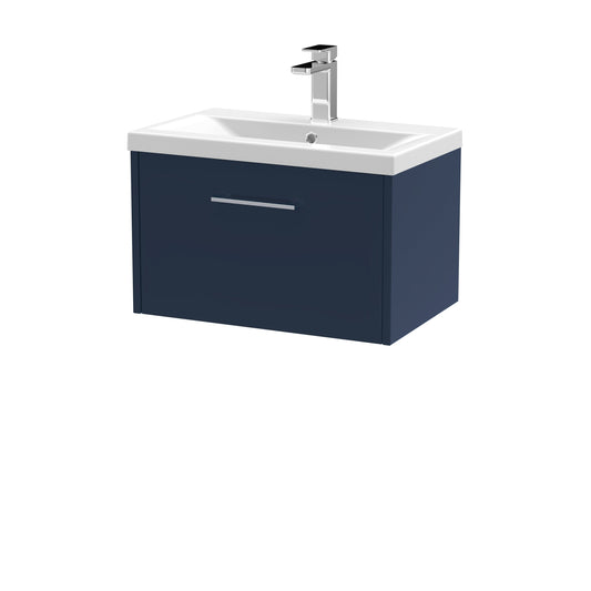 Hudson Reed Juno 600mm Wall Hung Single Drawer Vanity & Basin With Soft Close Drawers