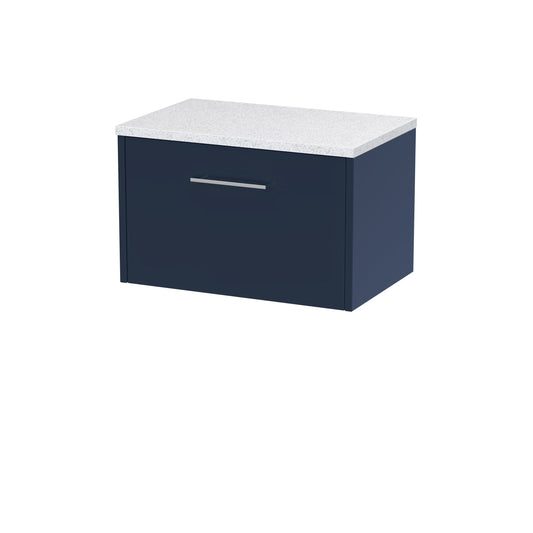 Hudson Reed Juno 600mm Wall Hung Single Drawer Vanity Unit With Laminate Worktop