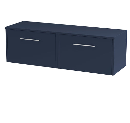 Hudson Reed Juno 1200mm Wall Hung 2-Drawer Vanity Unit With Worktop