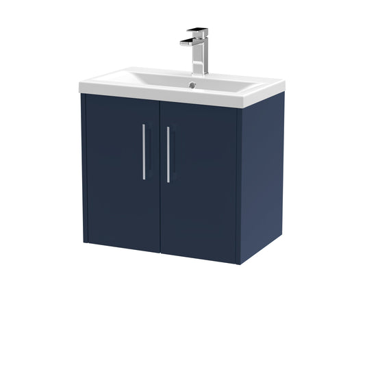 Hudson Reed Juno 600mm Wall Hung 2-Door Vanity Unit with Basin