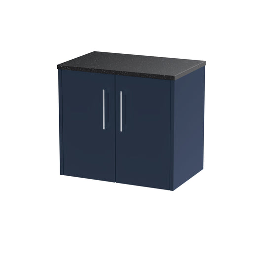Hudson Reed Juno 600mm Wall Hung 2-Door Vanity Unit With Laminate Worktop