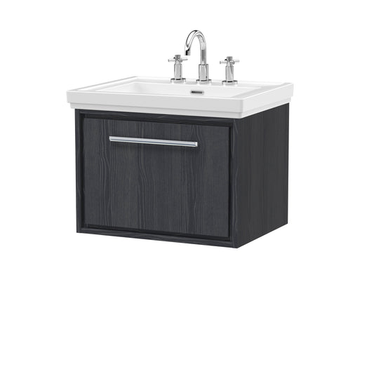 Lille 600mm Wall Hung Single Drawer Vanity with Basin - 3 Tap Hole