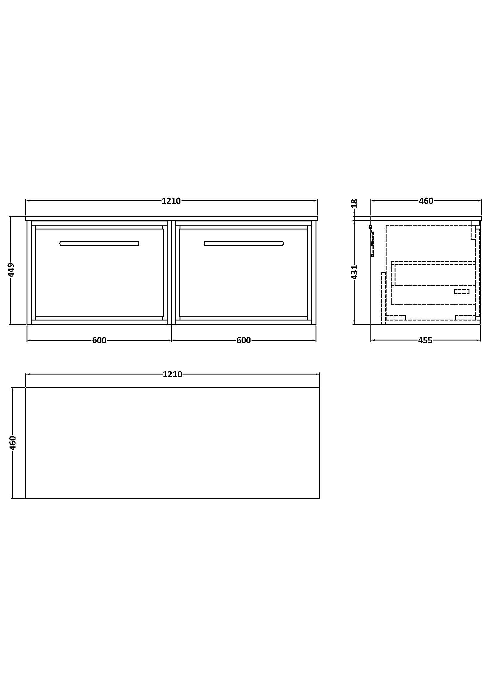 Hudson Reed Lille 1200mm Wall Hung Single Drawer Vanity With Marble Worktop