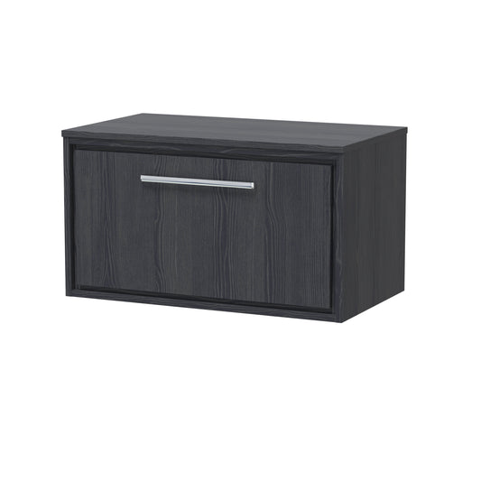 Hudson Reed Lille 800mm Wall Hung Single Drawer Vanity With Worktop With Soft Close Drawers