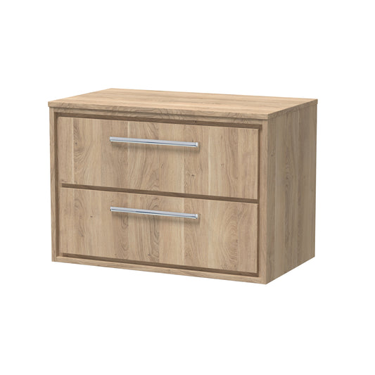 Hudson Reed Lille 800mm Wall Hung 2-Drawer Vanity Unit With Worktop