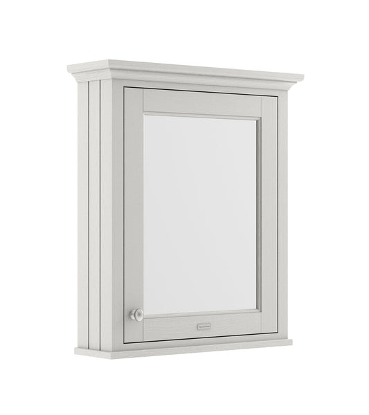 Hudson Reed Old London 650mm 1 Door Timeless Sand Wall Hung Mirror Cabinet With Handles