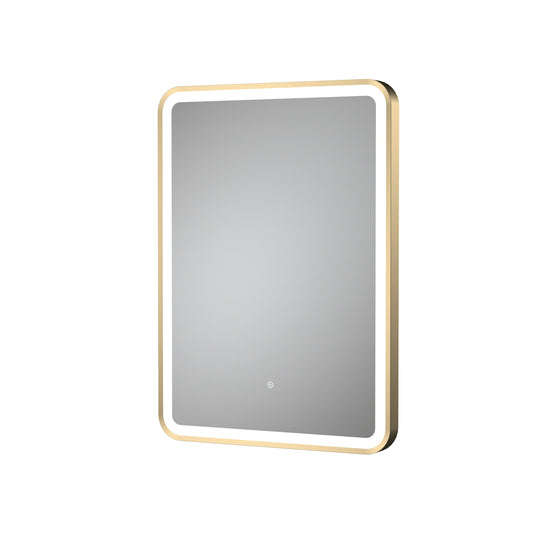 Hydrus 700mm x 500mm Brushed Brass Framed Mirror
