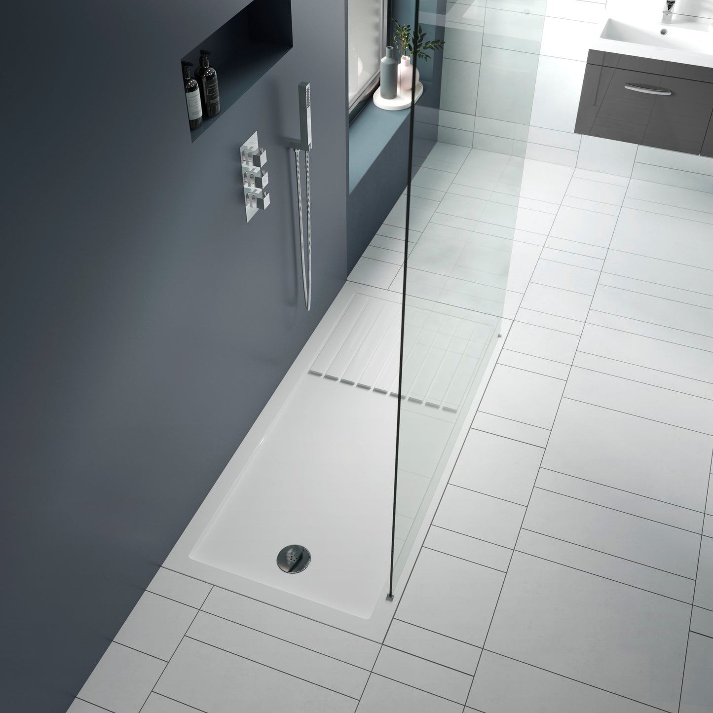 Rectangular Walk-In Slimline Shower Tray 1700 x 800mm