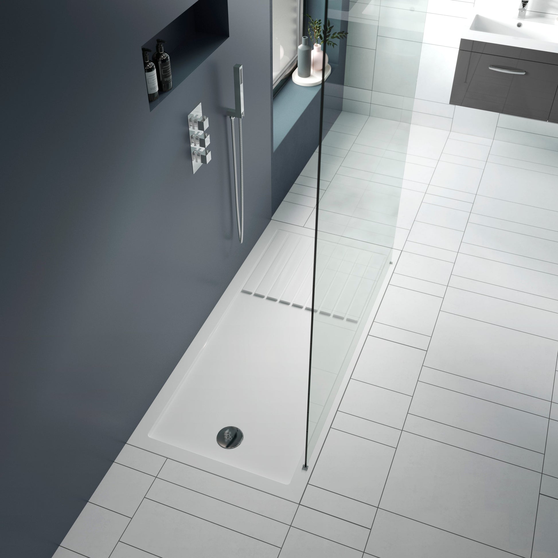 Rectangular Walk-In Slimline Shower Tray 1700 x 800mm
