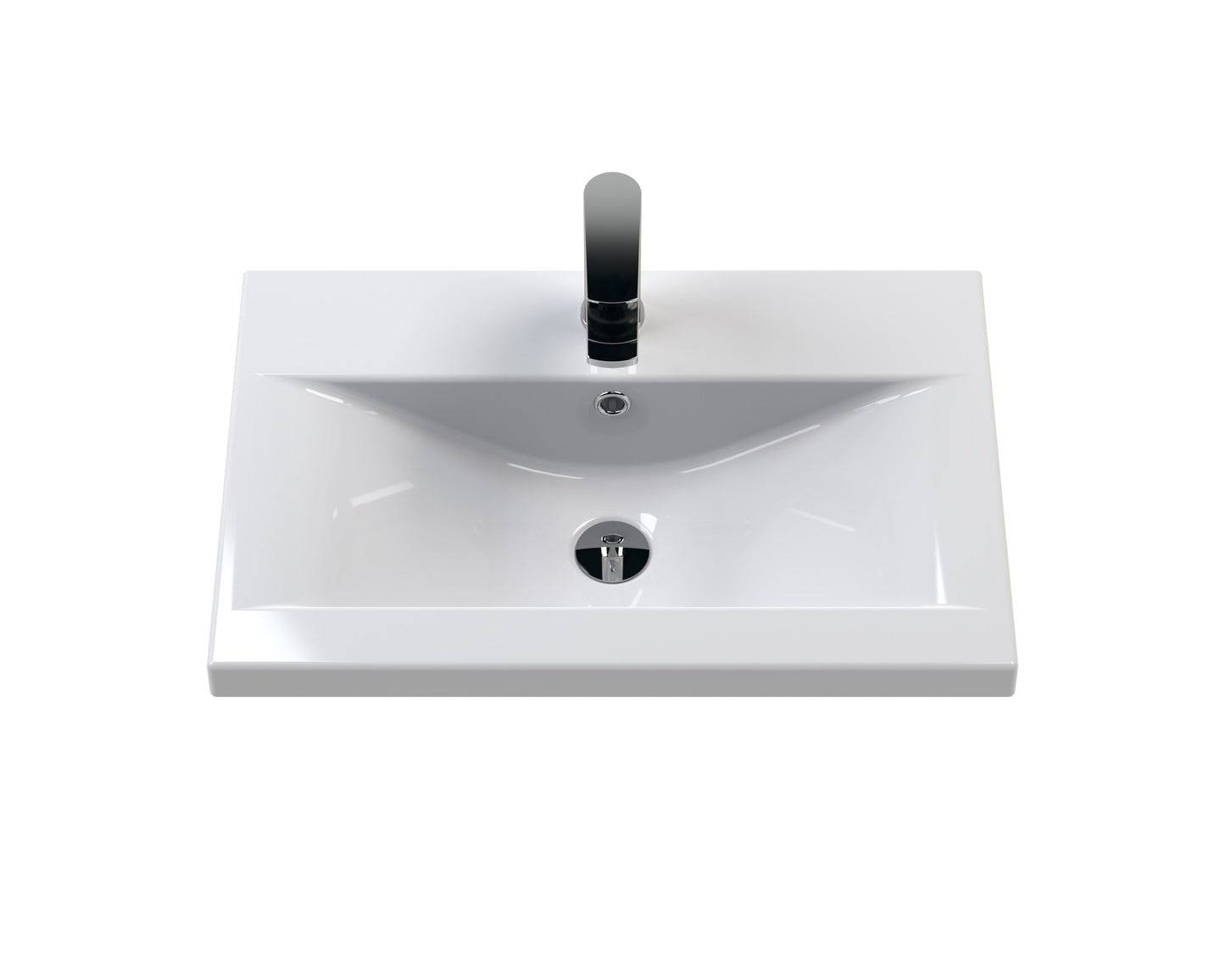 Hudson Reed Juno 600mm Autumn Oak Floor Standing 2-Door Vanity Unit with 1 Tap Hole Basin