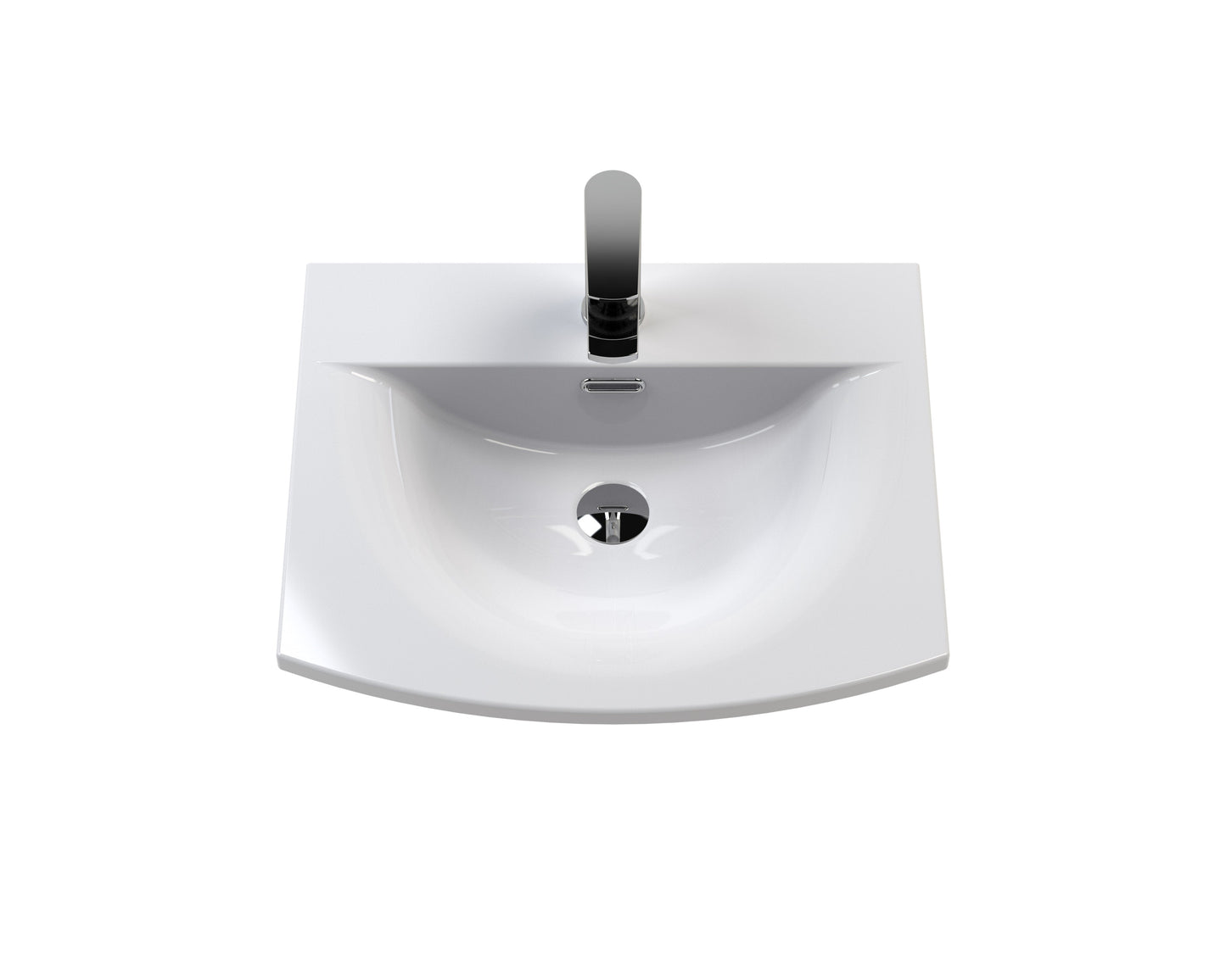Hudson Reed Juno 500mm Wall Hung Midnight Blue 2-Door Vanity & Basin With Soft-Close Drawers